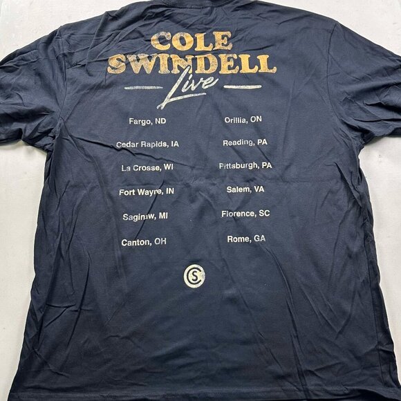 Cole Swindell 90's Country Fan Twelve Tour T-Shirt Graphic Tee - Picture 2 of 2